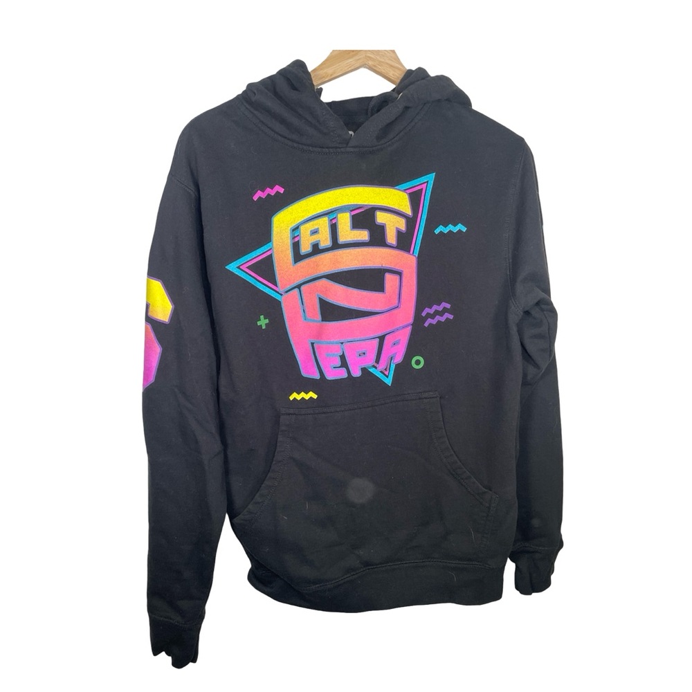 Salt-n-Pepa official concert Black Hoodie with Colorful Graphic